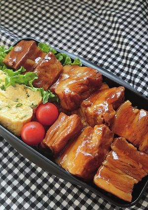 ❜21/6/28 豚の角煮弁当-レシピのメイン写真