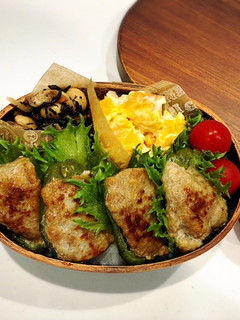 のっけ弁当2021.06.28肉詰め-レシピのメイン写真