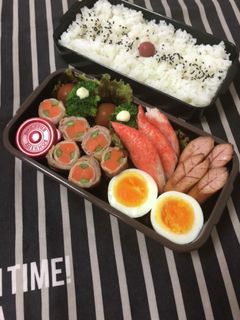 男子高校生弁当6/28野菜の肉巻き弁当-レシピのメイン写真