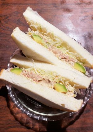 アボカドツナマヨ山葵醤油サンド-レシピのメイン写真