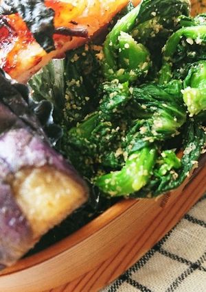 お弁当★箸が止まらない★菜の花の胡麻和え-レシピのメイン写真
