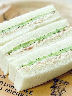 きゅうりとツナのサンドイッチ*簡単朝食に-レシピのメイン写真