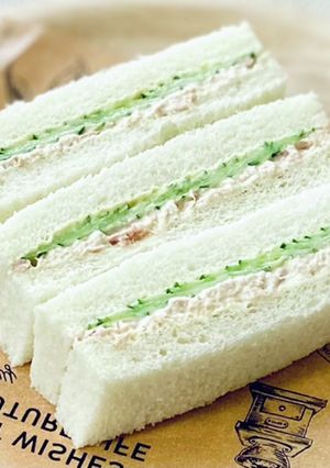 きゅうりとツナのサンドイッチ＊簡単朝食に-レシピのメイン写真