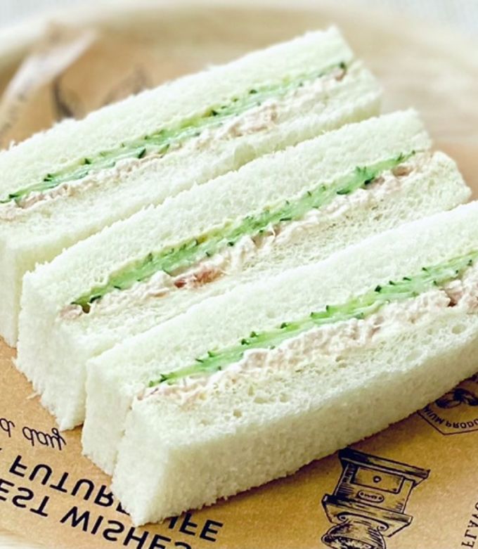 きゅうりとツナのサンドイッチ＊簡単朝食に-レシピのメイン写真