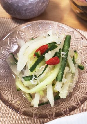 【梅雨の薬膳】湿をとばす冬瓜の胡麻酢和え-レシピのメイン写真