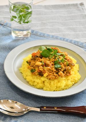 夏野菜のキーマカレー　ＪＡにいがた南蒲-レシピのメイン写真