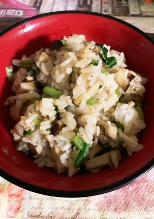 ホタテ炒め混ぜご飯-レシピのメイン写真