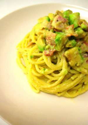 アボカドとベーコンのクリームパスタ-レシピのメイン写真