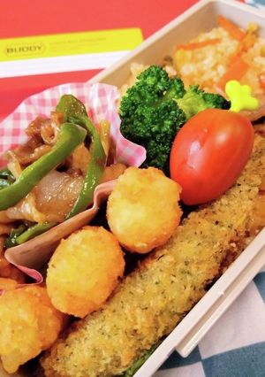 男子高校生お弁当（39）キムチチャーハン-レシピのメイン写真