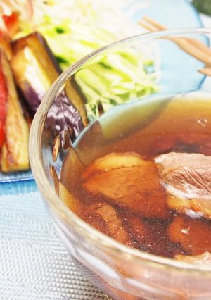 夏野菜たっぷりの鴨つけ素麺-レシピのメイン写真