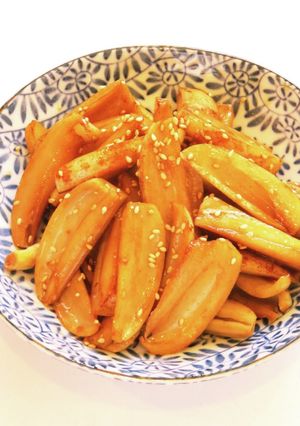 ☺簡単作り置き♪たて切り蓮根のきんぴら☺-レシピのメイン写真