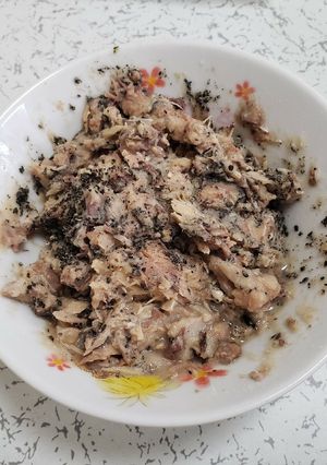 超簡単！鯖水煮缶ソイファイバーごま和え-レシピのメイン写真