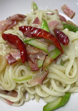 昆布出汁香る和風ペペロンチーノ-レシピのメイン写真