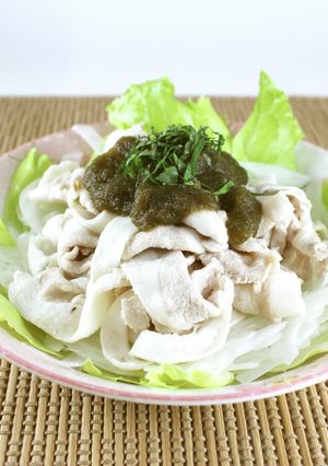冷しゃぶサラダのとろろドレッシング-レシピのメイン写真