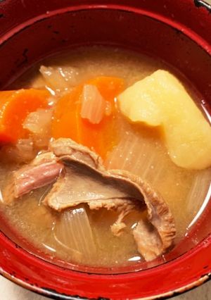 牛すじ味噌汁-レシピのメイン写真