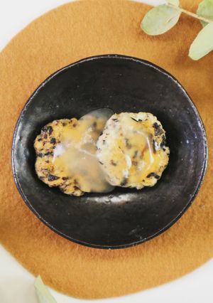 【離乳食完了期】ひじきのあんハンバーグ-レシピのメイン写真