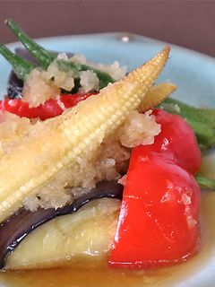 夏野菜の揚げびたし-レシピのメイン写真