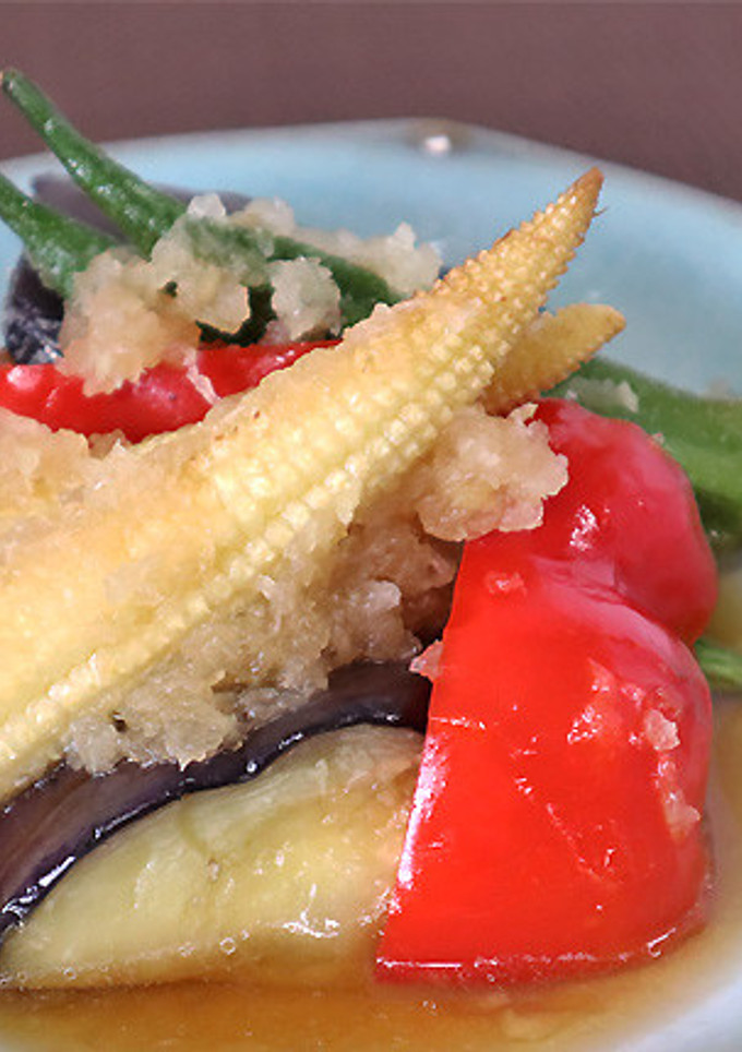 夏野菜の揚げびたし-レシピのメイン写真