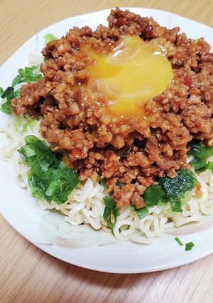 冷し☆肉味噌☆坦々ジャージャー麺-レシピのメイン写真