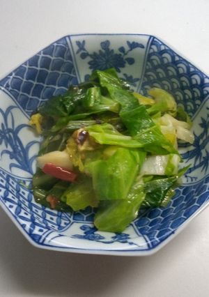 キャベツと玉ねぎのペペロンチーノ-レシピのメイン写真