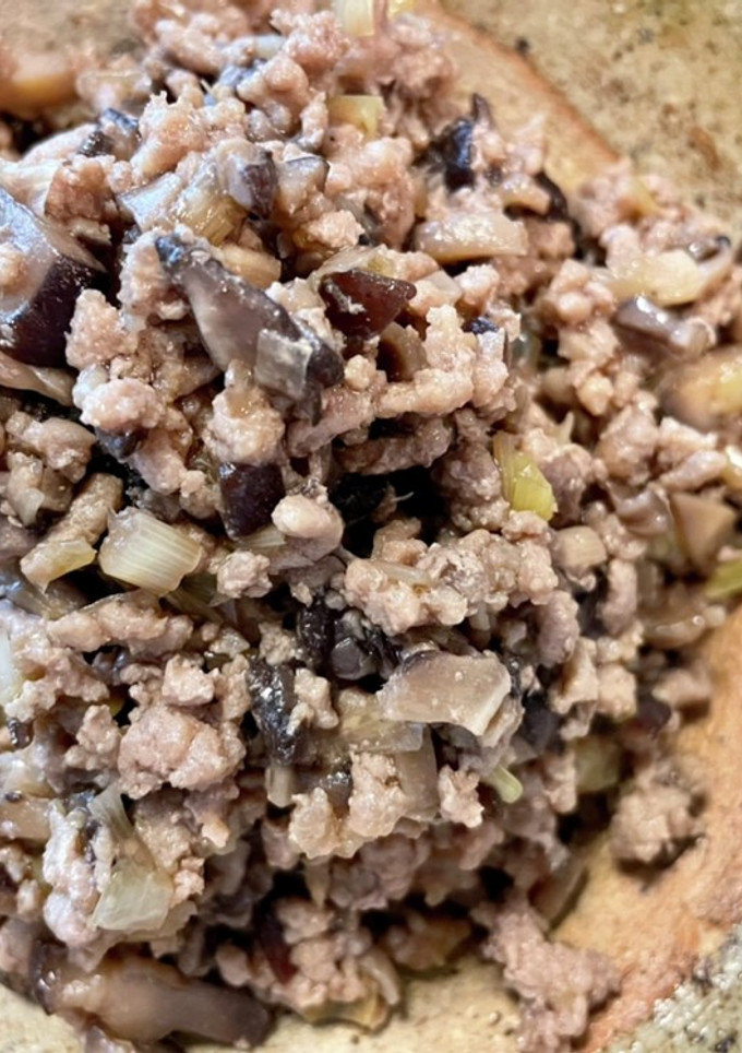 長ねぎと椎茸の肉そぼろ-レシピのメイン写真