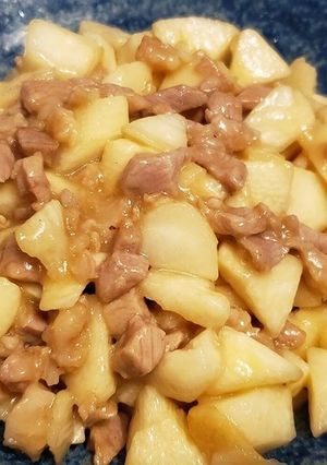 山芋と豚肉の中華炒め-レシピのメイン写真