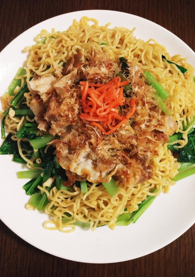 簡単☆豚肉と小松菜の和風焼きそば-レシピのメイン写真