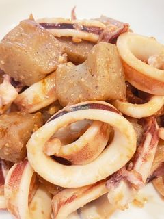 イカと蒟蒻の味噌炒め『何食べ』#45-レシピのメイン写真