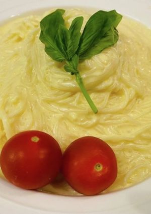 そうめんの冷製クリームパスタ風-レシピのメイン写真