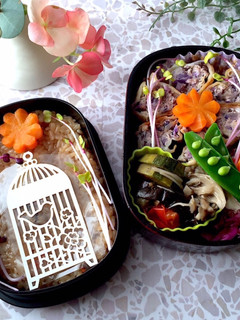 雨月28 五目おこわ 餃子弁当-レシピのメイン写真
