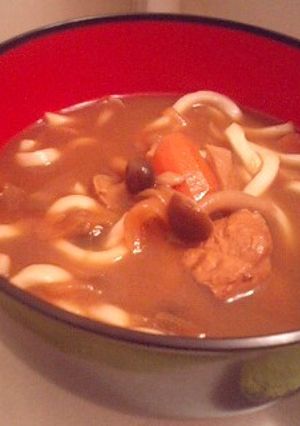 残り物使用。レンジでカレーうどん-レシピのメイン写真
