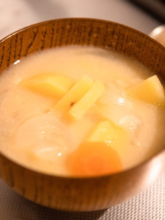 甘味たっぷり じゃがいもの味噌汁-レシピのメイン写真