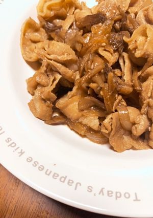 子どもも大人も大満足☆舞茸入り豚皿-レシピのメイン写真