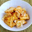 厚揚げとネギの甘味噌炒め