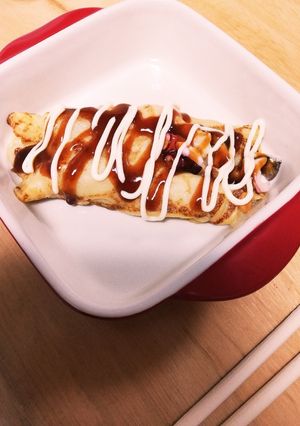 たこ焼きのタネ残ったら！たこ天チーズ-レシピのメイン写真