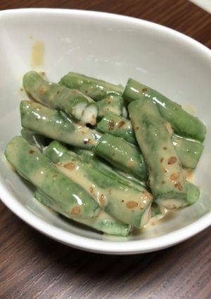 いんげんのごま味噌マヨ和え-レシピのメイン写真