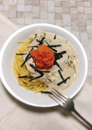 豆腐クリーム明太パスタ-レシピのメイン写真