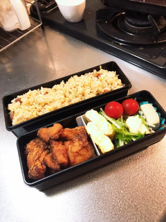 冷凍焼き飯&からあげの中華弁当-レシピのメイン写真