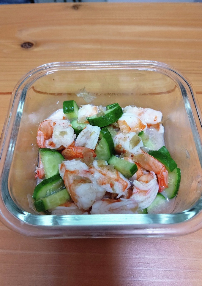 弁当おかず② エビときゅうりの梅おかか-レシピのメイン写真