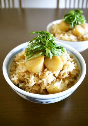 【レシピ動画】帆立の炊き込みご飯♪-レシピのメイン写真