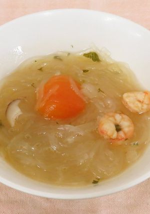 えびとトマトのスープ-レシピのメイン写真