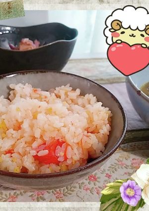 マクロビ☆トマトのピラフ風炊き込みご飯-レシピのメイン写真
