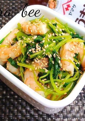 海老と三つ葉のこれうまわさぽん和え-レシピのメイン写真
