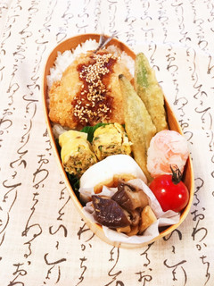 パートナーのお弁当♡アジフライ弁当♡-レシピのメイン写真