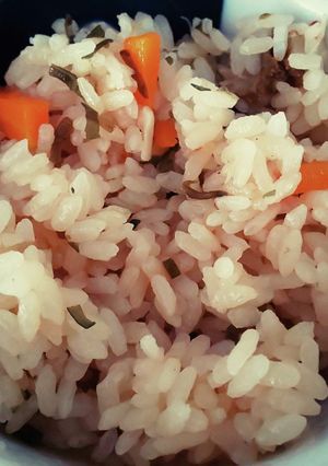 ほたてと塩昆布の炊き込みごはん-レシピのメイン写真