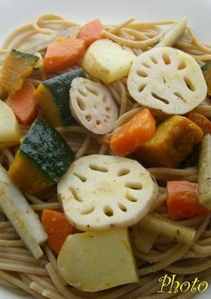 根野菜のシンプルなパスタ-レシピのメイン写真