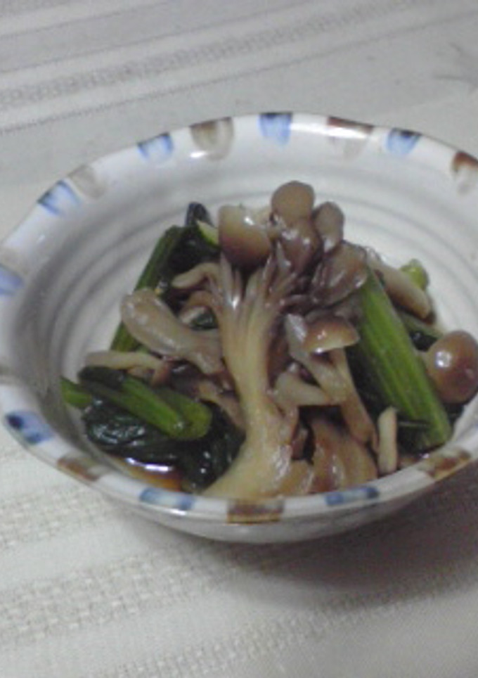 青菜ときのこの煮浸し-レシピのメイン写真