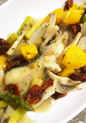 野菜たっぷり！真鱈のアクアパッツァ-レシピのメイン写真