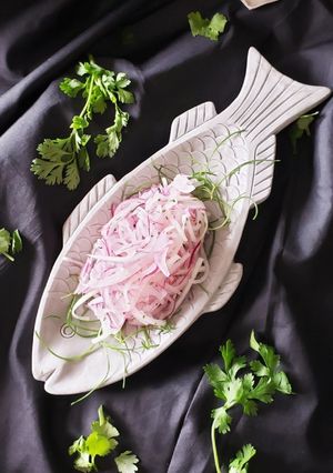紫玉ねぎと大根コラボサラだ~~-レシピのメイン写真