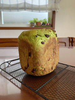 ホームベーカリーで甘納豆抹茶食パン-レシピのメイン写真